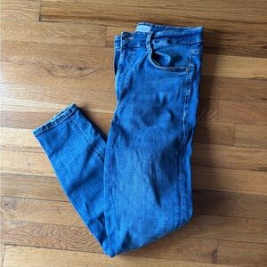 Zara Hi-Rise Sculpt Jeans 29 (US 8) Blue Stretch Skinny Denim